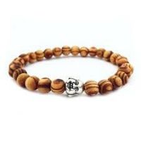 imagem Pulseira com Contas de Madeira